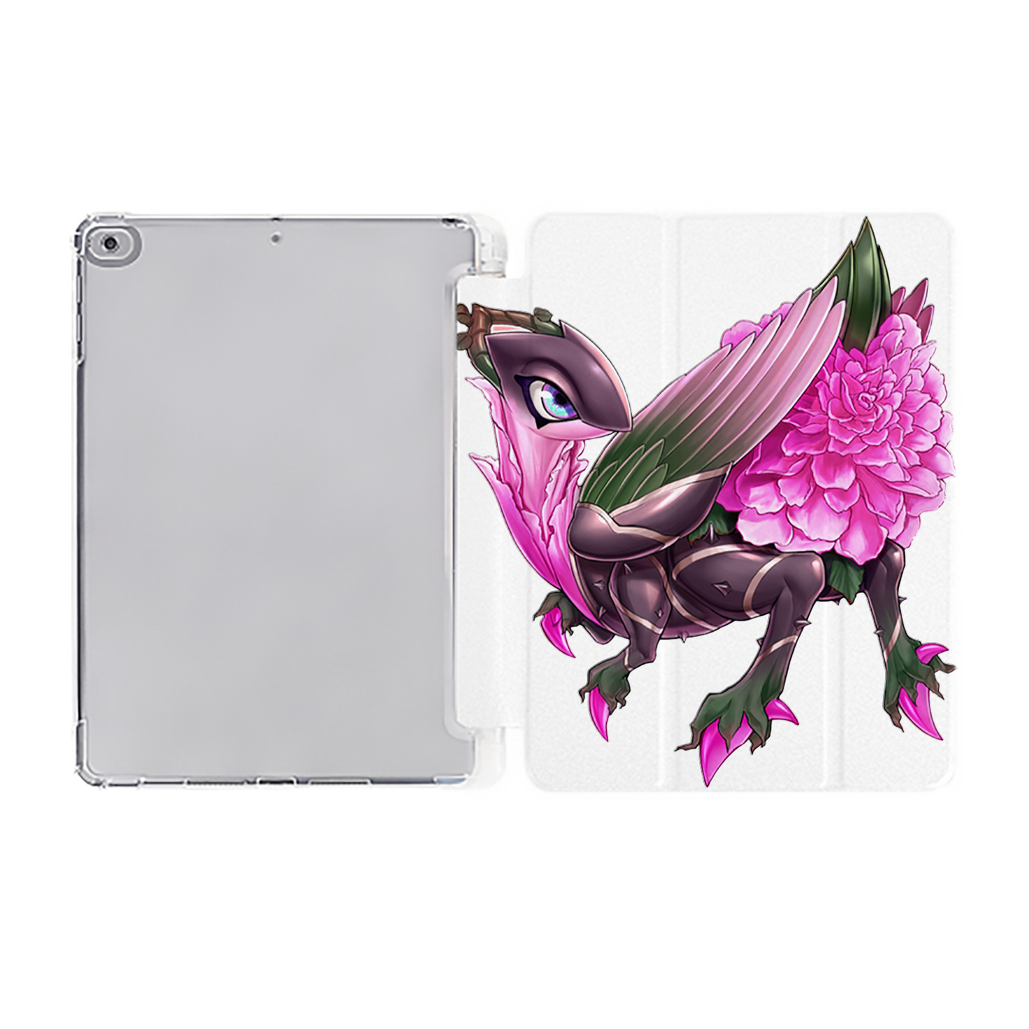 （画像用） 遊☆戯☆王 Yu-Gi-Oh! IPad ケース ペン収納付き 三つ折りスタンド PUレザー×シリコン 対応機種9.5/10.5/10.9インチ